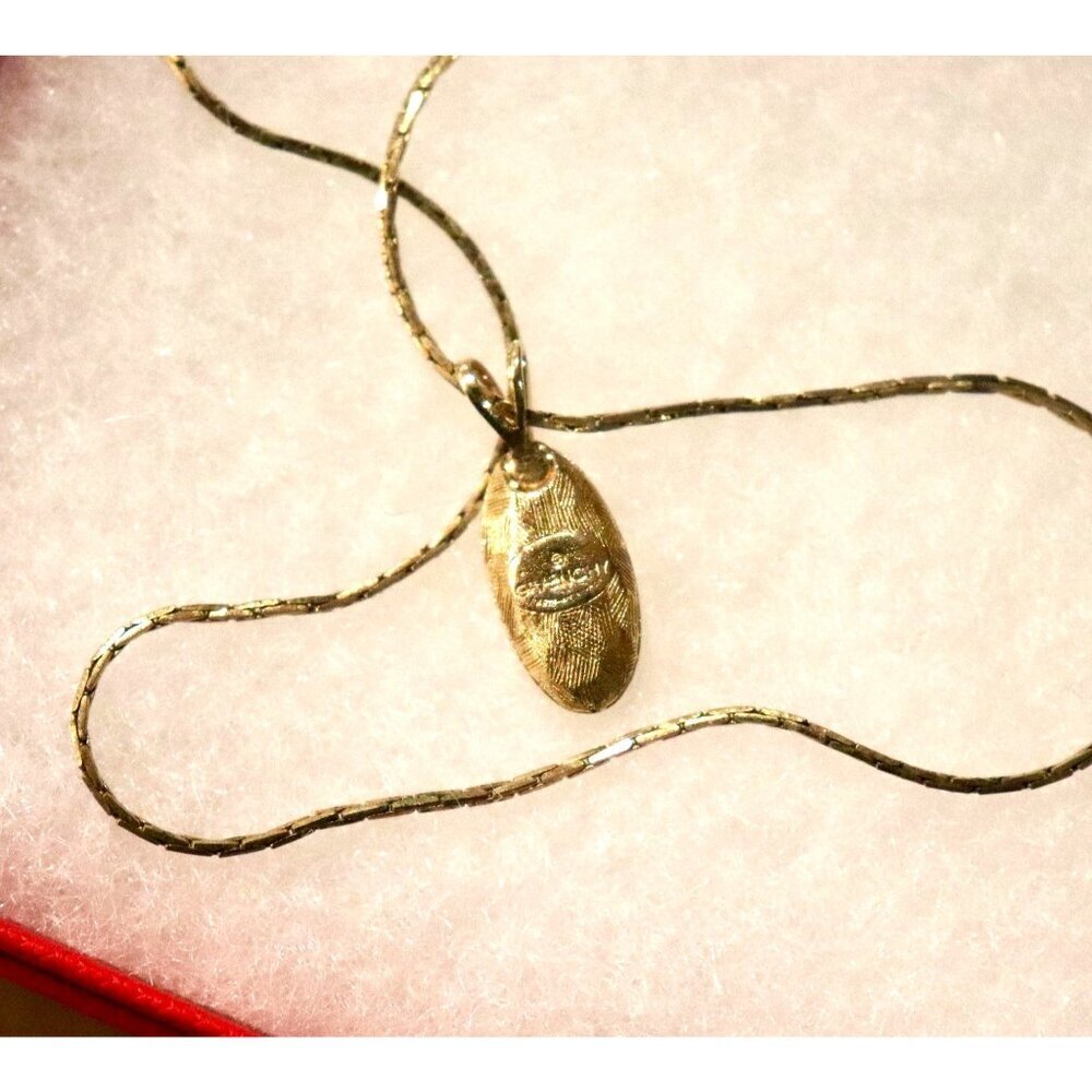 Givenchy Vintage Gold Plated with Crystal G Necklace - Picture 3 of 3